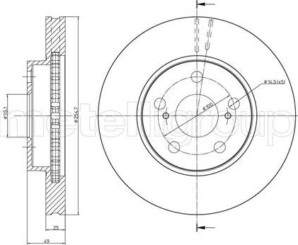 Fri.Tech. BD0429 - Bremžu diski autospares.lv