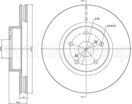 Fri.Tech. BD0423 - Bremžu diski www.autospares.lv