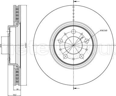 Fri.Tech. BD0548 - Bremžu diski www.autospares.lv