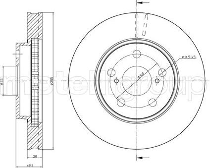 Fri.Tech. BD0555 - Тормозной диск www.autospares.lv