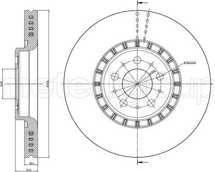 Fri.Tech. BD0551 - Bremžu diski www.autospares.lv