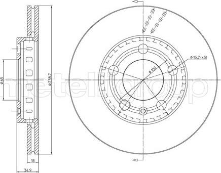 Fri.Tech. BD0553 - Bremžu diski www.autospares.lv