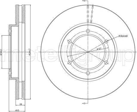 Fri.Tech. BD0509 - Bremžu diski www.autospares.lv