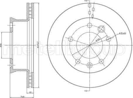 Fri.Tech. BD0506 - Тормозной диск www.autospares.lv