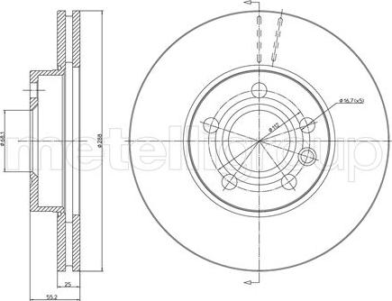 Fri.Tech. BD0503 - Brake Disc www.autospares.lv