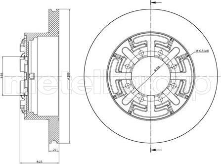 Fri.Tech. BD0589 - Bremžu diski www.autospares.lv