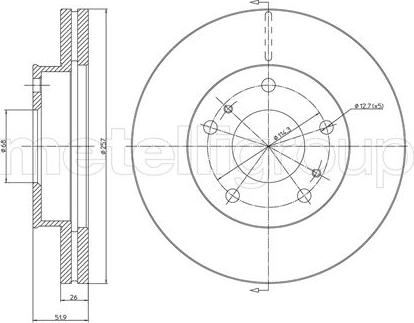 Fri.Tech. BD0529 - Bremžu diski www.autospares.lv