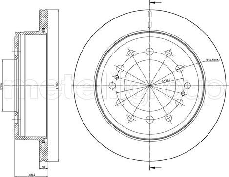 Fri.Tech. BD0521 - Bremžu diski www.autospares.lv