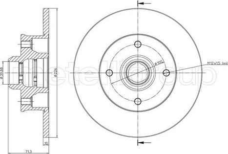 Fri.Tech. BD0574 - Bremžu diski autospares.lv