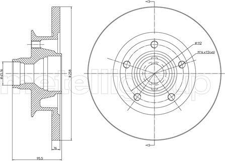 Fri.Tech. BD0578 - Bremžu diski www.autospares.lv