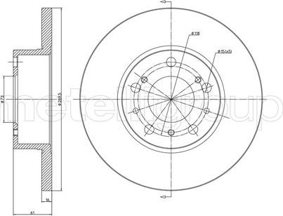 Fri.Tech. BD0649 - Тормозной диск www.autospares.lv