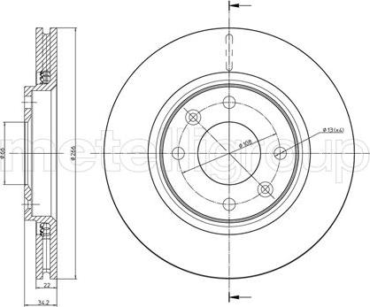 Fri.Tech. BD0666 - Тормозной диск www.autospares.lv