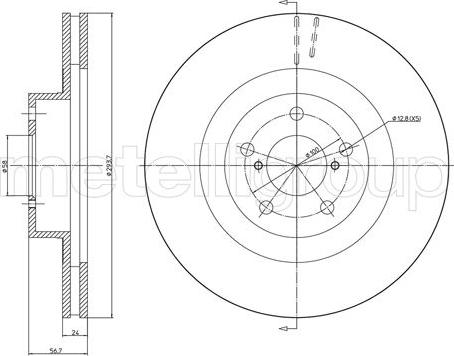 Fri.Tech. BD0667 - Bremžu diski www.autospares.lv