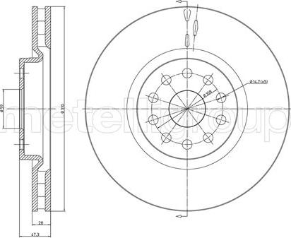 Fri.Tech. BD0685 - Bremžu diski autospares.lv