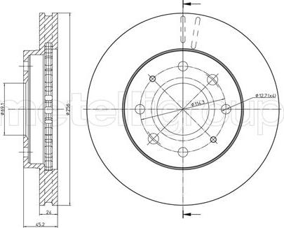 Fri.Tech. BD0680 - Bremžu diski www.autospares.lv