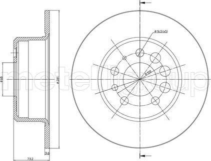 Fri.Tech. BD0046 - Bremžu diski www.autospares.lv