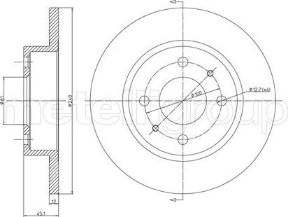 Fri.Tech. BD0040 - Bremžu diski www.autospares.lv