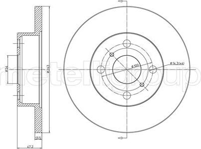 Fri.Tech. BD0050 - Bremžu diski www.autospares.lv