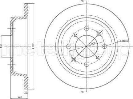 Fri.Tech. BD0051 - Bremžu diski www.autospares.lv