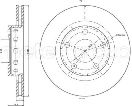 Fri.Tech. BD0068 - Bremžu diski www.autospares.lv