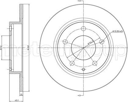 Fri.Tech. BD0063 - Bremžu diski www.autospares.lv