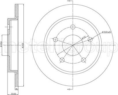 Fri.Tech. BD0033 - Bremžu diski www.autospares.lv