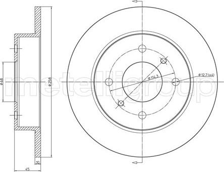 Fri.Tech. BD0195 - Bremžu diski www.autospares.lv