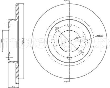 Fri.Tech. BD0166 - Bremžu diski www.autospares.lv