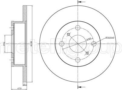 Fri.Tech. BD0160 - Bremžu diski www.autospares.lv