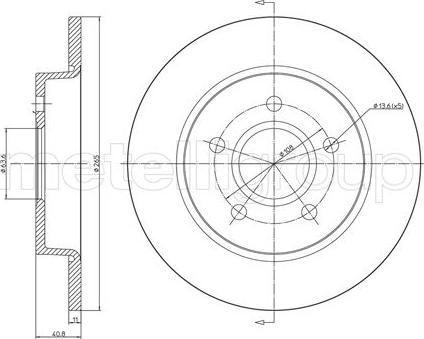 Fri.Tech. BD0116 - Bremžu diski autospares.lv