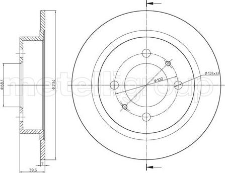 Fri.Tech. BD0112 - Bremžu diski autospares.lv