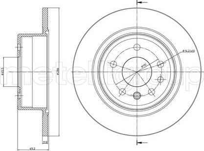 Fri.Tech. BD0185 - Bremžu diski www.autospares.lv