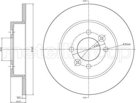 Fri.Tech. BD0181 - Bremžu diski www.autospares.lv