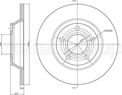 Fri.Tech. BD0187 - Bremžu diski www.autospares.lv