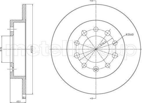 Fri.Tech. BD0135 - Bremžu diski www.autospares.lv