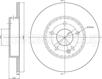 Fri.Tech. BD0131 - Bremžu diski www.autospares.lv