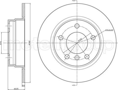 Fri.Tech. BD0128 - Bremžu diski www.autospares.lv