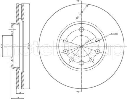 Fri.Tech. BD0841 - Bremžu diski autospares.lv