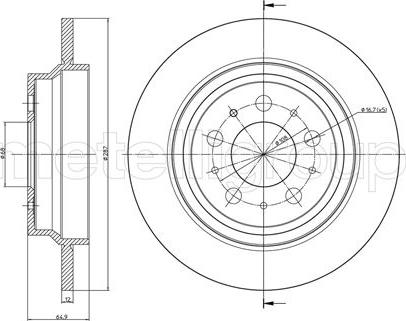 Fri.Tech. BD0855 - Bremžu diski www.autospares.lv