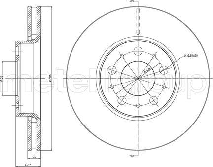 Fri.Tech. BD0804 - Bremžu diski www.autospares.lv