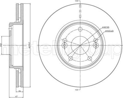 Fri.Tech. BD0814 - Bremžu diski www.autospares.lv