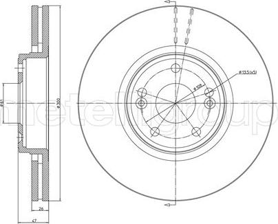 Fri.Tech. BD0815 - Bremžu diski www.autospares.lv