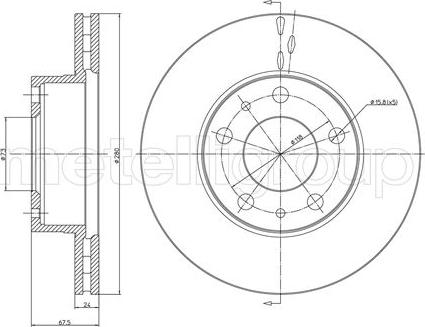 Fri.Tech. BD0834 - Bremžu diski autospares.lv