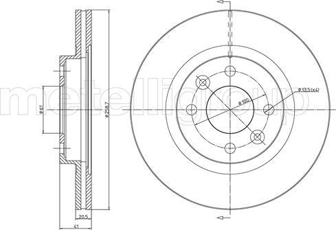 Fri.Tech. BD0836 - Bremžu diski www.autospares.lv