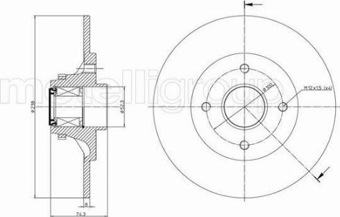 Fri.Tech. BD0830 - Bremžu diski autospares.lv