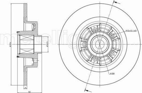 Fri.Tech. BD0832 - Bremžu diski www.autospares.lv