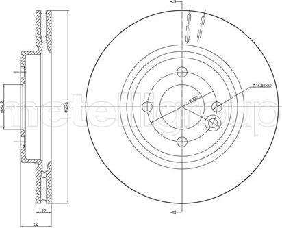 Fri.Tech. BD0825 - Bremžu diski www.autospares.lv