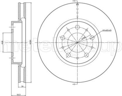 Fri.Tech. BD0395 - Bremžu diski www.autospares.lv