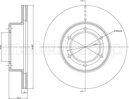 Fri.Tech. BD0346 - Bremžu diski www.autospares.lv