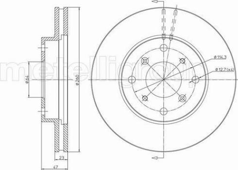 Fri.Tech. BD0354 - Bremžu diski www.autospares.lv